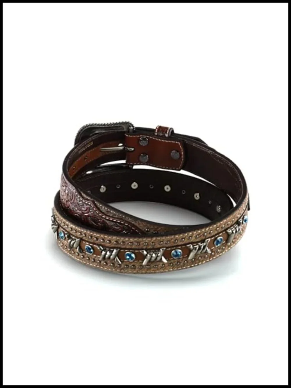 Men's Genuine Leather Belt with Exchangeable Buckle